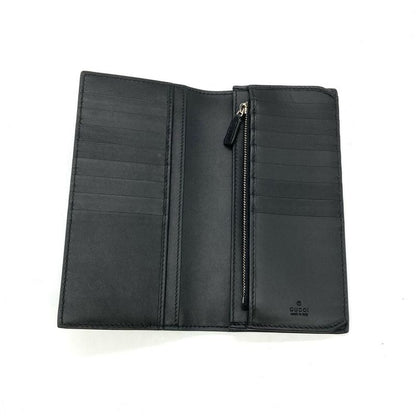 Gucci Long Wallet Fold Long Leather -2149 Black