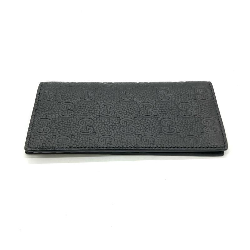 Gucci Long Wallet Fold Long Leather -2149 Black