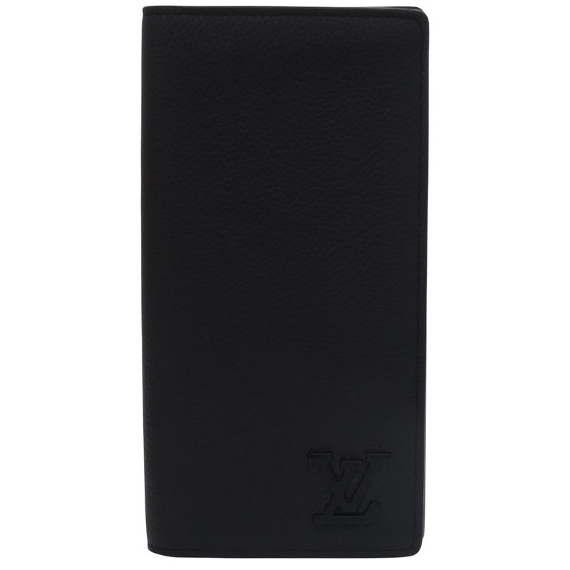 Louis Vuitton Portefeuille Brazza NM LV Aerogram Leather Black IC Tag M69980