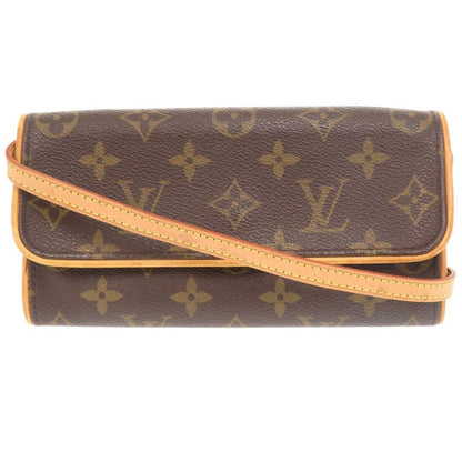 Louis Vuitton Pochette Twin PM Monogram M51854monogram Canvas Brown LV Shoulder