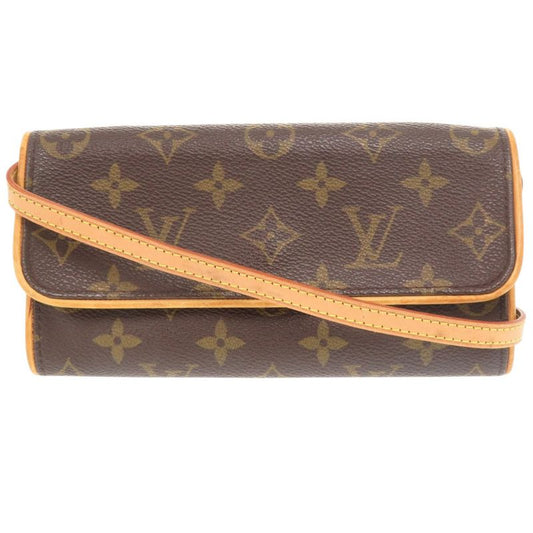 Louis Vuitton Pochette Twin PM Monogram M51854monogram Canvas Brown LV Shoulder