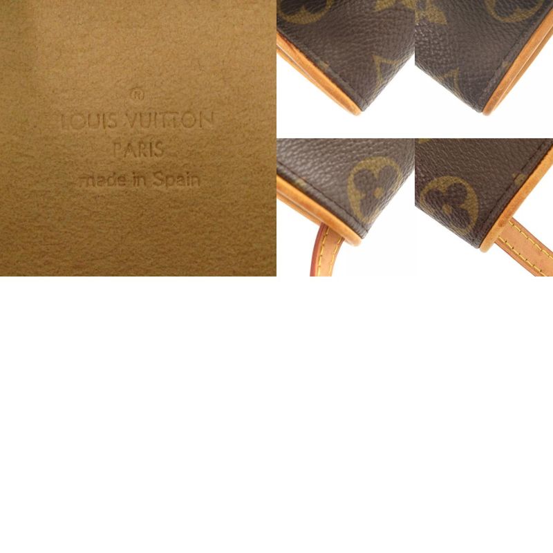 Louis Vuitton Pochette Twin PM Monogram M51854monogram Canvas Brown LV Shoulder