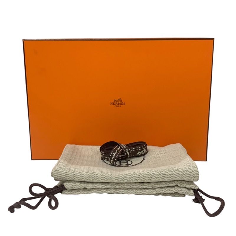 Hermes Figari Sandals Shoes Leather Ivory Wedge Sole Chaine D'ancre