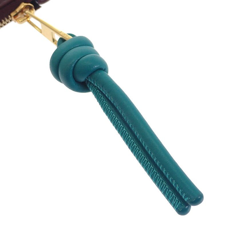 Loewe Knot Coin Card Holder Cem1z40x01 Card Case Shiny Napa Calf Burgundy And