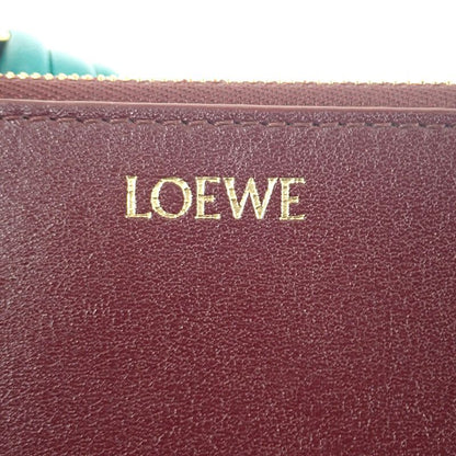 Loewe Knot Coin Card Holder Cem1z40x01 Card Case Shiny Napa Calf Burgundy And