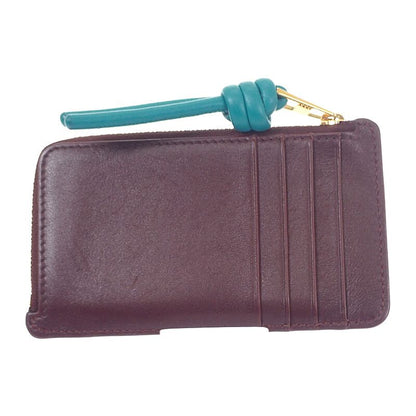 Loewe Knot Coin Card Holder Cem1z40x01 Card Case Shiny Napa Calf Burgundy And