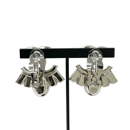 Chanel Earrings Earring Silver Coco Mark Bijou
