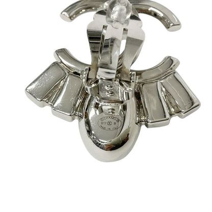 Chanel Earrings Earring Silver Coco Mark Bijou