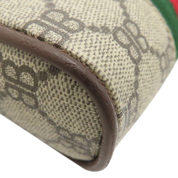 Balenciaga Shoulder Bag Gucci X Balenciaga Hacker Project Canvas Leather Brown