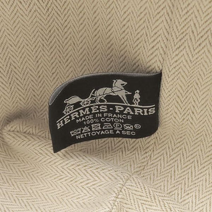 Hermes Pouch Brid a Black PM Toile Chevron Orange Silver Hardware Handbag