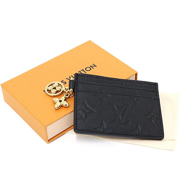 Louis Vuitton Card Holderlv Charm Monogramempreinte Noir Black