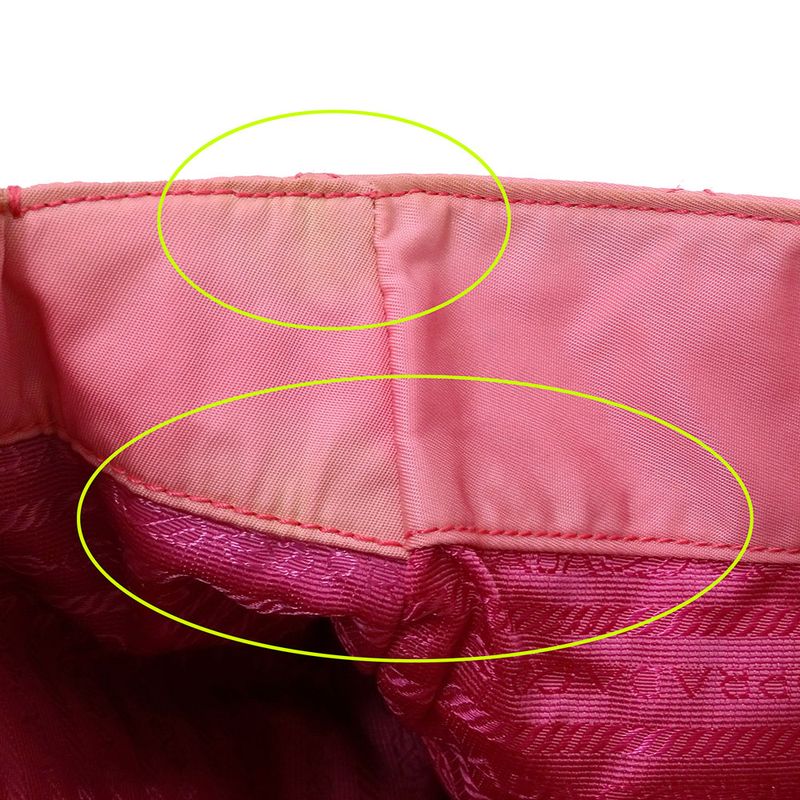 Prada Bag Women's Brand Tote Nylon Pink Handbag Chain Tote Quilted Fancy