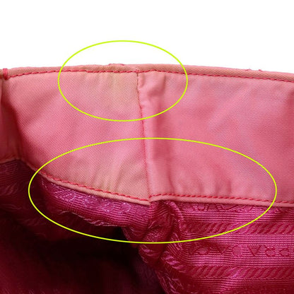 Prada Bag Women's Brand Tote Nylon Pink Handbag Chain Tote Quilted Fancy