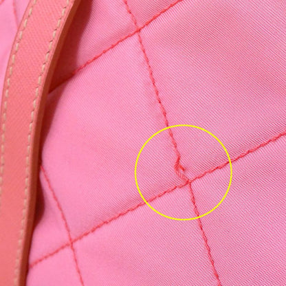 Prada Bag Women's Brand Tote Nylon Pink Handbag Chain Tote Quilted Fancy