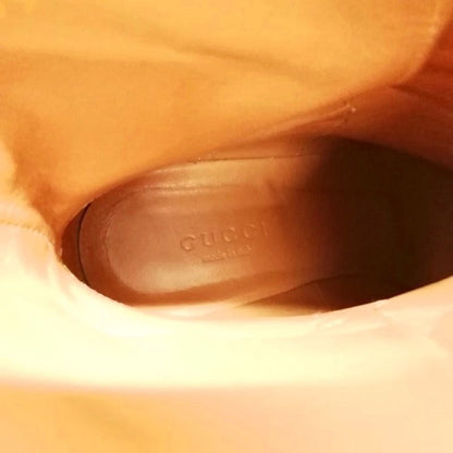 Gucci 380949 Maori Lifford Heeled Boots Short Middle Boots Booties 36.5 Brown