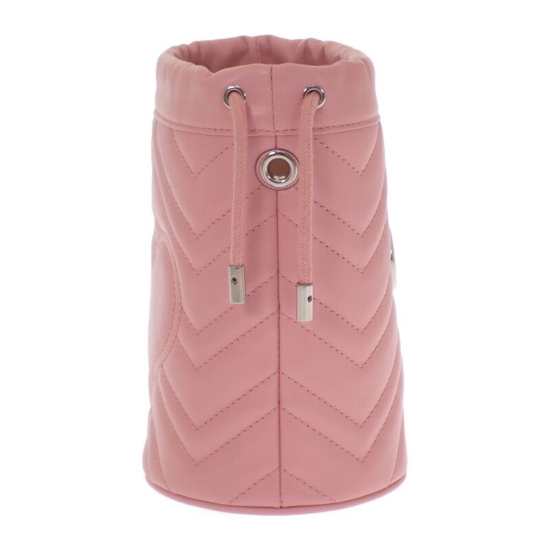 Gucci Small Bucket 575163dtdrp5815 Shoulder Bag Leather Pink Silver Hardware