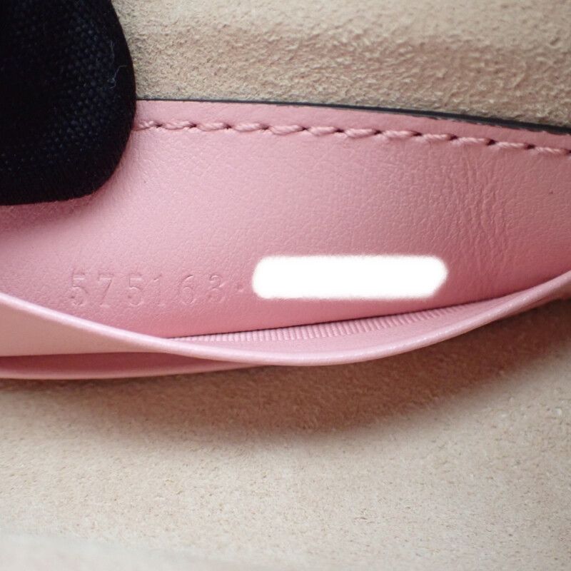 Gucci Small Bucket 575163dtdrp5815 Shoulder Bag Leather Pink Silver Hardware