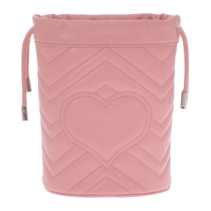 Gucci Small Bucket 575163dtdrp5815 Shoulder Bag Leather Pink Silver Hardware