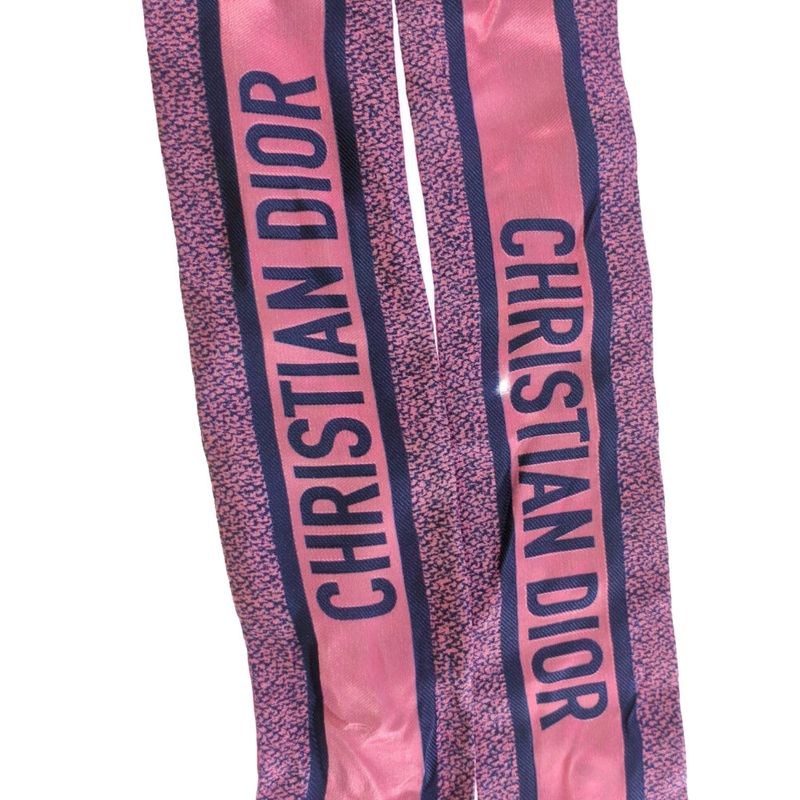 Christian DIOR Flower Scarf Neckwear / 80151 / Pink / Next Day Delivery