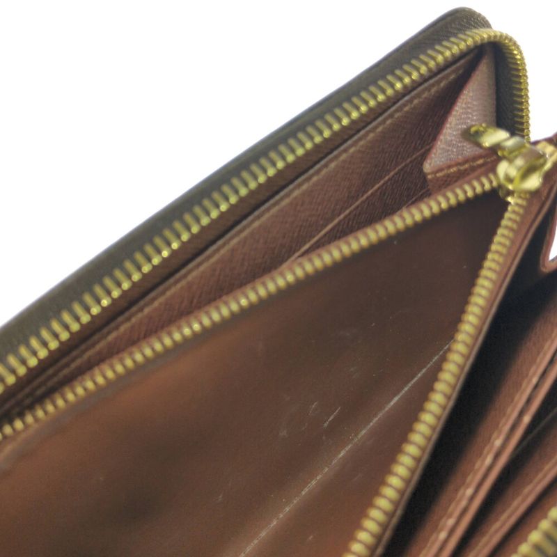 Louis Vuitton Monogram - Zippy Wallet Round Zipper Long Wallet / M42616 / Brown