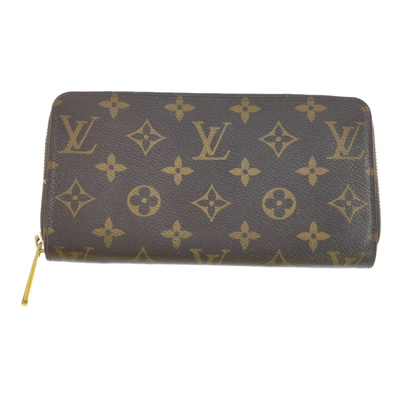 Louis Vuitton Monogram - Zippy Wallet Round Zipper Long Wallet / M42616 / Brown