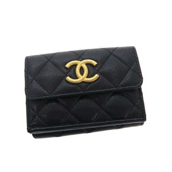 Chanel Caviar Trifold Wallet [B Grade