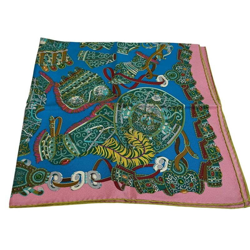 Hermes Sous le Gide de Mars Military God Mars Carré 90 Scarf Brand Cabasー