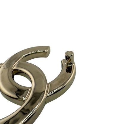 Chanel B25c Rhinestone Brooch Silver Ladies