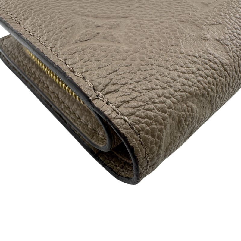 Louis Vuitton M80152 Compact Wallet Portefeuille Cles À Fold Wallet Beige Ladies