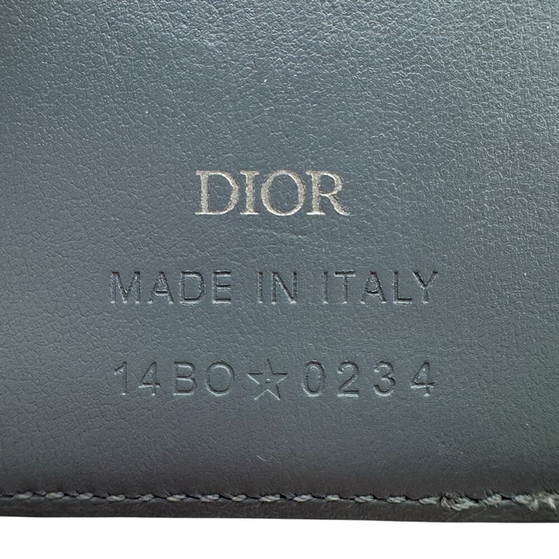 Dior Magnetic Card Holder Card Case Khaki Ladies