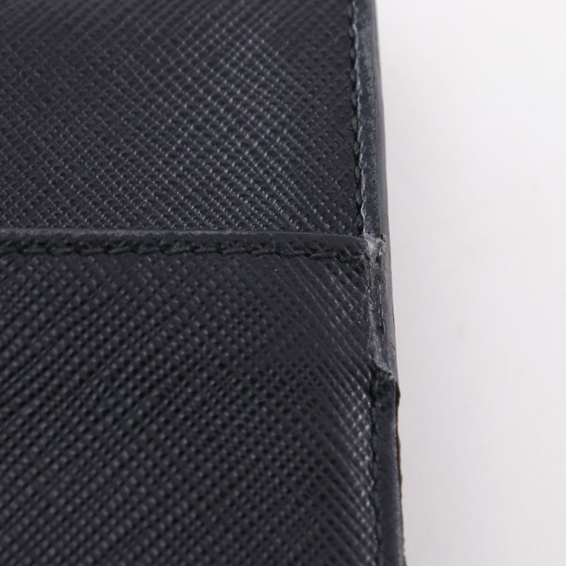 Prada Mini Shoulder Saffiano Black Unisex Shoulder Bag