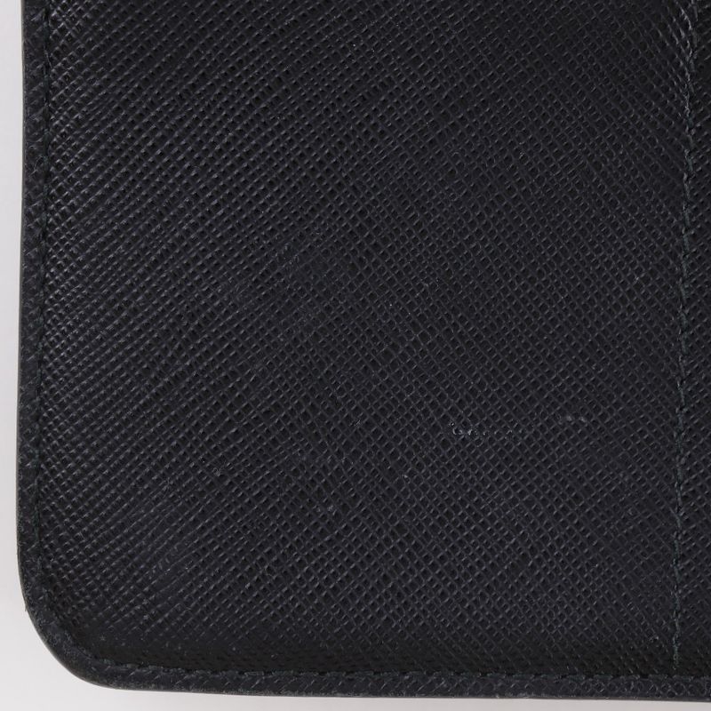 Prada Mini Shoulder Saffiano Black Unisex Shoulder Bag