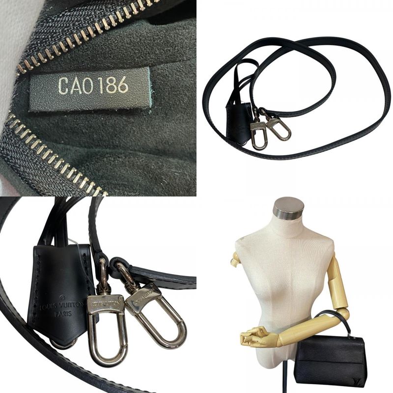 Louis Vuitton M41312 Cluny BB Flap 2way Shoulder Silver Hardware Epi Handbag