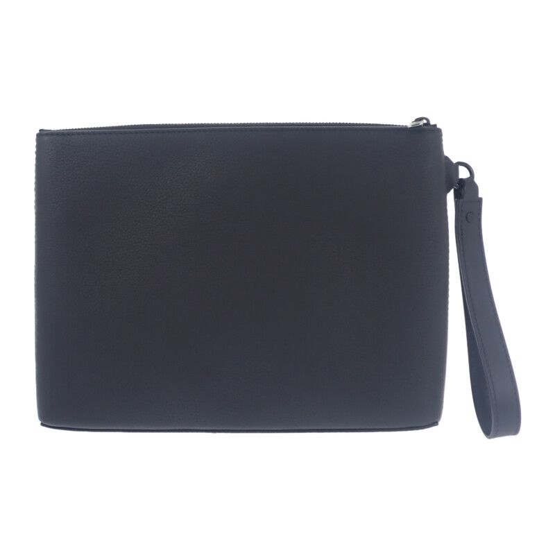 Louis Vuitton Take Off Pouch LV Aerogram M69837 Clutch Bag Grain Leather Noir