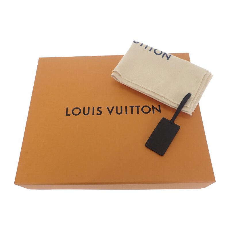 Louis Vuitton Take Off Pouch LV Aerogram M69837 Clutch Bag Grain Leather Noir