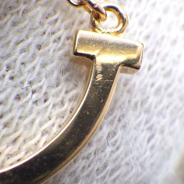 Tiffany & Co Tiffany & Co Necklace T-Smile Mini Micro 62617721 18k Pink Gold