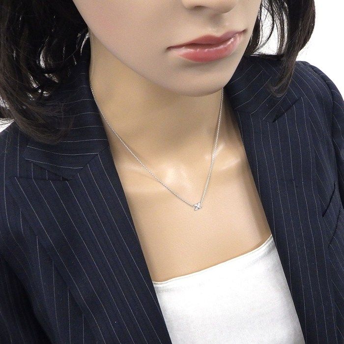 Tiffany & Co Tiffany & Co Necklace Signature X Cross Diamond 18k White Gold