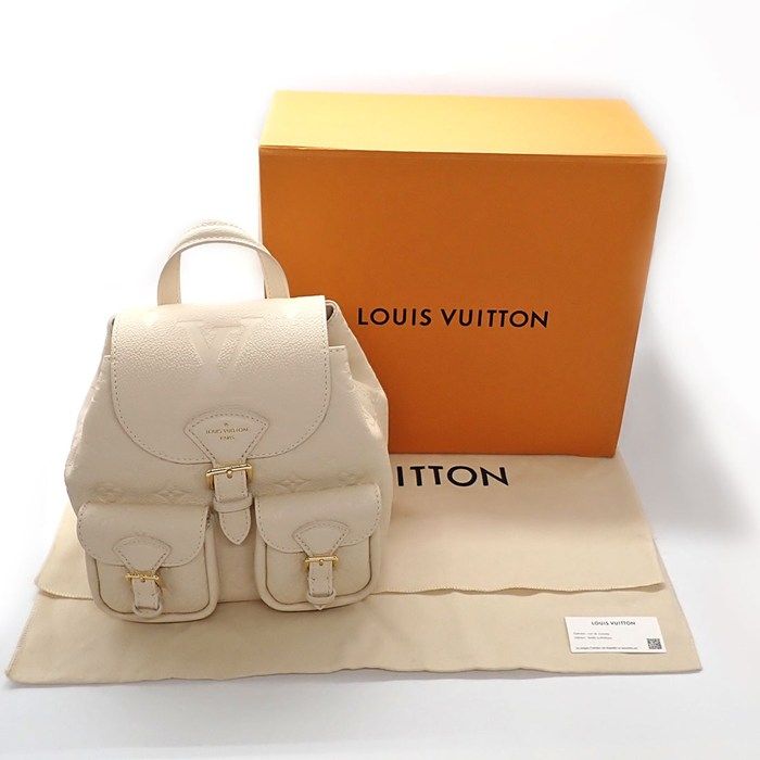Louis Vuitton Backpack Sac Backpack M47106 Cles Monogram Empreinte Leather Gold