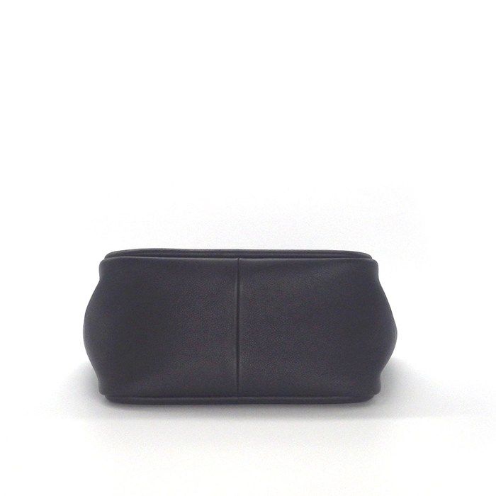 Prada Tote Bag Soft Grain Triangle Logo Mini Tote 1bg539 Black Leather Gold