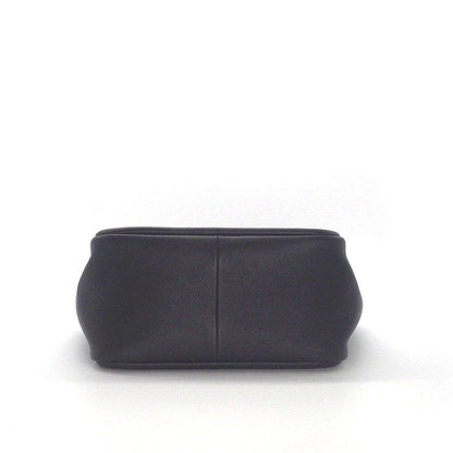 Prada Tote Bag Soft Grain Triangle Logo Mini Tote 1bg539 Black Leather Gold