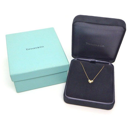 Tiffany & Co Tiffany & Co Necklace Dots Pinch Heart with 3 Point Diamonds 18k