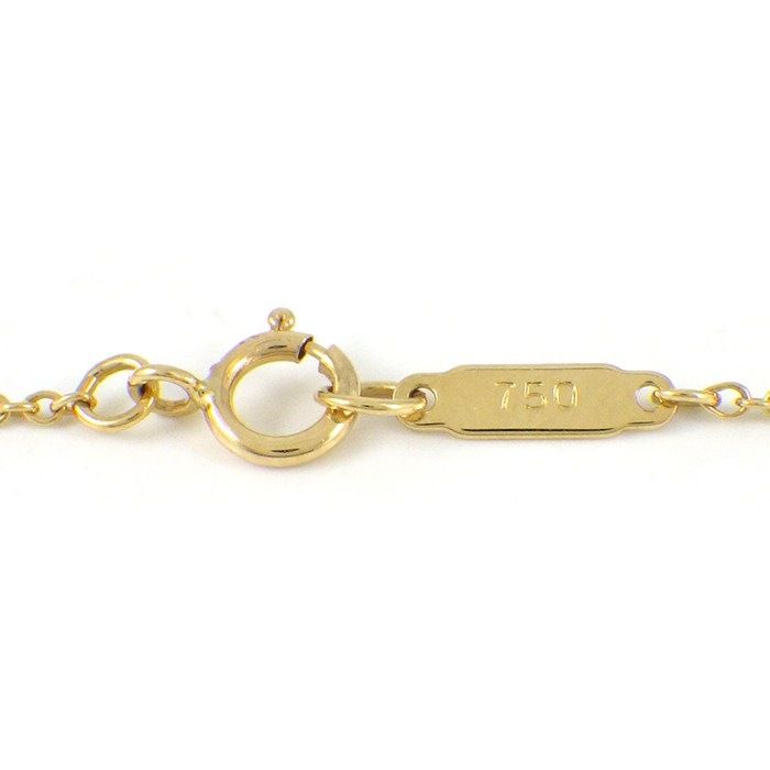 Tiffany & Co Tiffany & Co Necklace Dots Pinch Heart with 3 Point Diamonds 18k