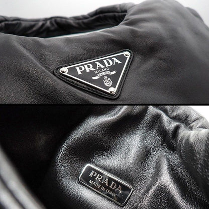 Prada Tote Bag Soft Padded Nappaleather 1bg412 2dyi V Ovo F0002 Nero (Black)
