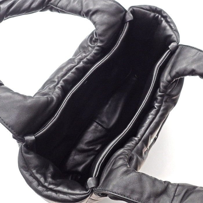 Prada Tote Bag Soft Padded Nappaleather 1bg412 2dyi V Ovo F0002 Nero (Black)