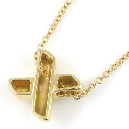 Tiffany & Co Tiffany & Co Necklace Signature Cross Stitch 18k Yellow Gold