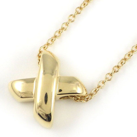Tiffany & Co Tiffany & Co Necklace Signature Cross Stitch 18k Yellow Gold