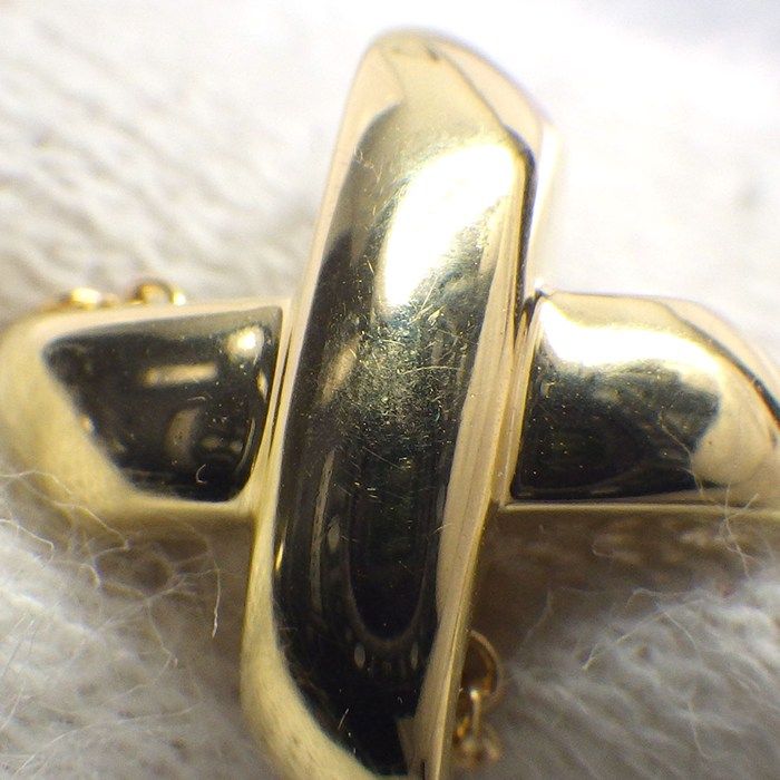 Tiffany & Co Tiffany & Co Necklace Signature Cross Stitch 18k Yellow Gold