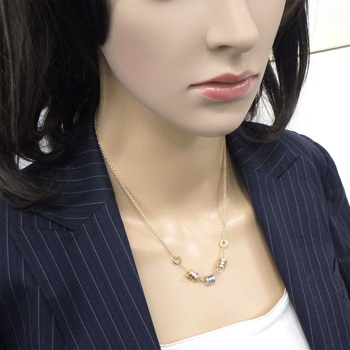Bvlgari Bvlgari Necklace B-Zero1 Three Elements Three Colors 18k Pink Gold 18k