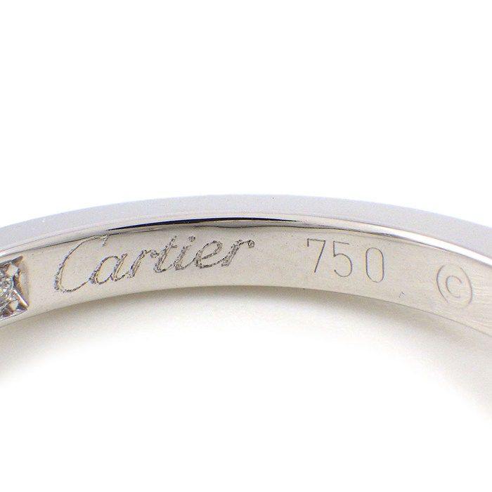 Cartier Earrings Classic Hoops with Diamonds 18k White Gold