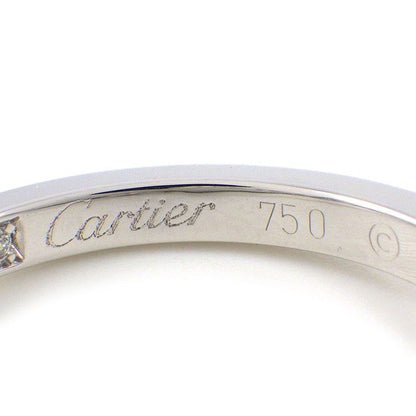 Cartier Earrings Classic Hoops with Diamonds 18k White Gold